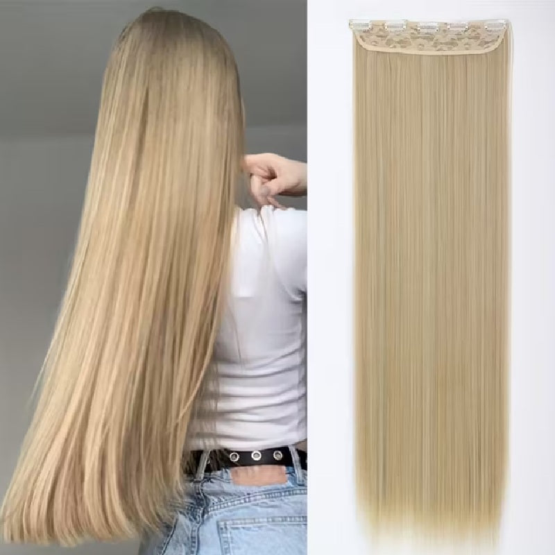 Extensii par Blond cenusiu, 80 cm, drepte