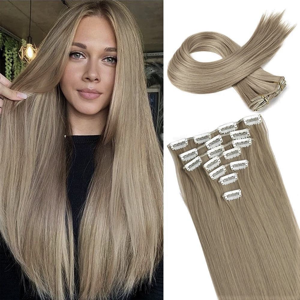 Extensii par Blond Nisipiu, drepte