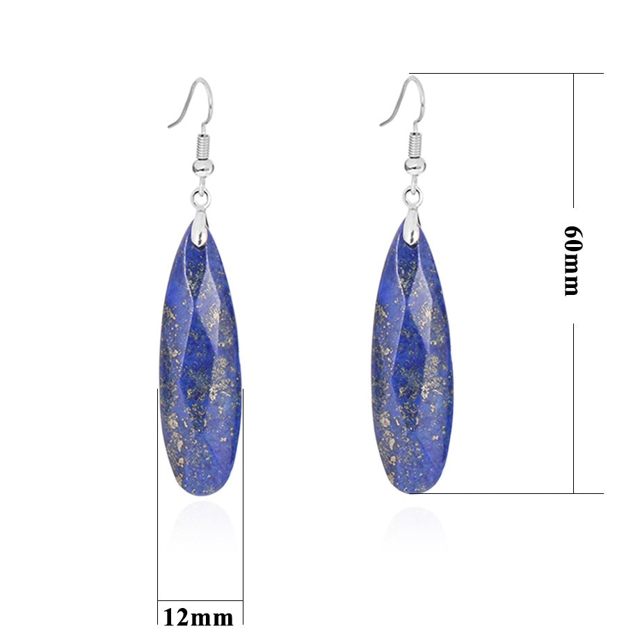 Cercei Lapis Lazuli lacrima