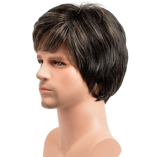 Peruca Saten Grizonat barbateasca