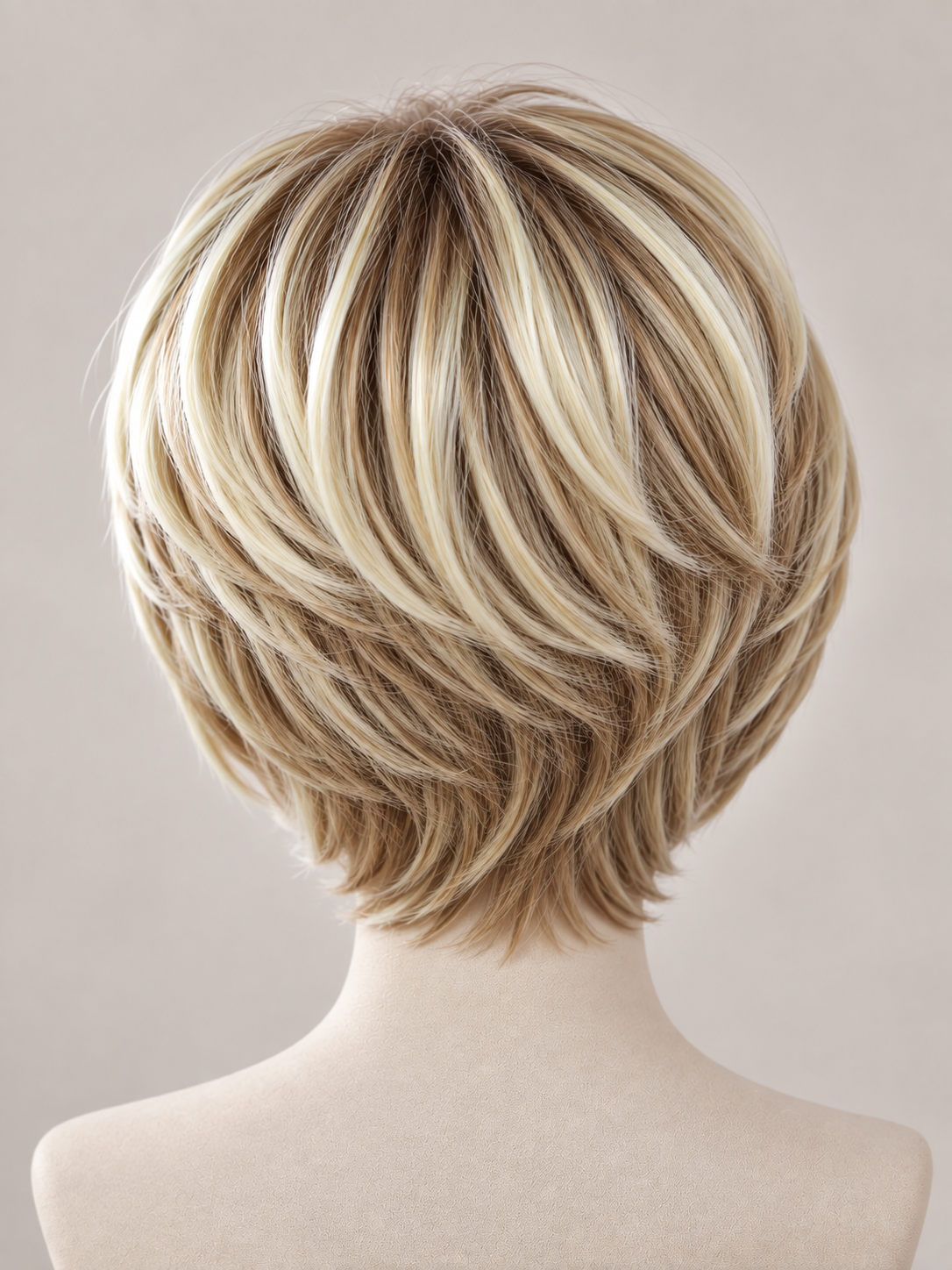 Peruca scurta Blond Miere Suvitat, par drept