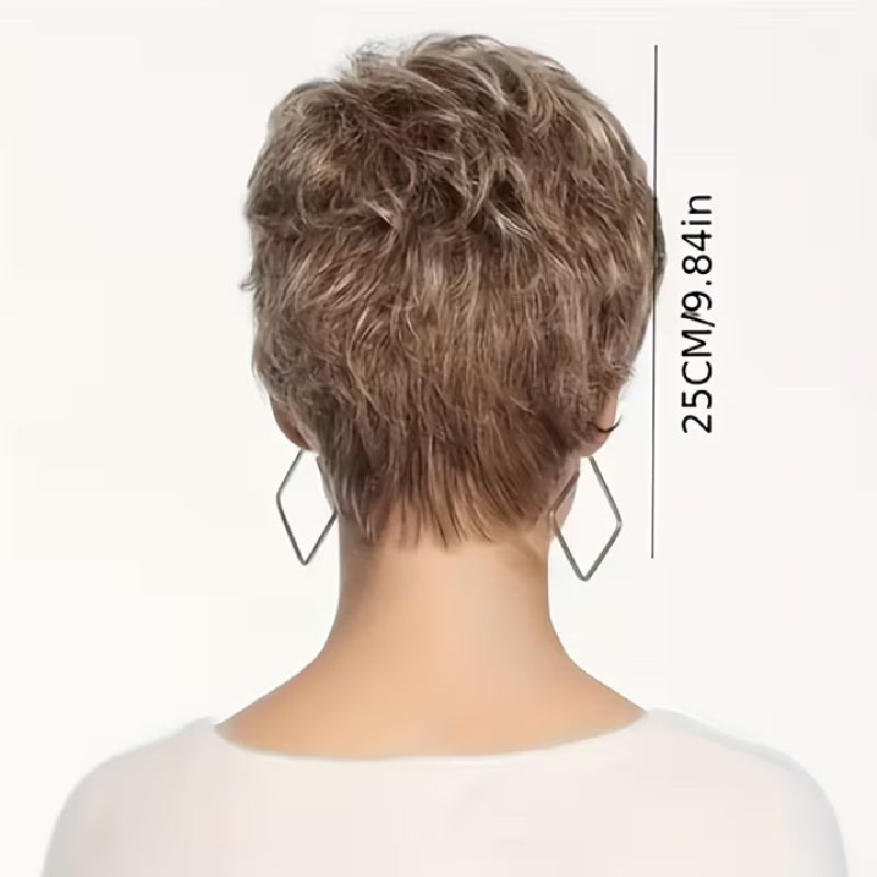Peruca scurta Blond Nisipiu, par drept