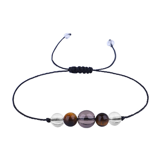 Bratara CALATORII cristaloterapie 5 cristale, tip snur