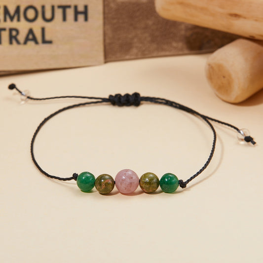 Bratara FERTILITATE cristaloterapie 5 cristale, tip snur