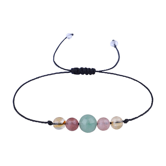 Bratara NOROC cristaloterapie 5 cristale, tip snur