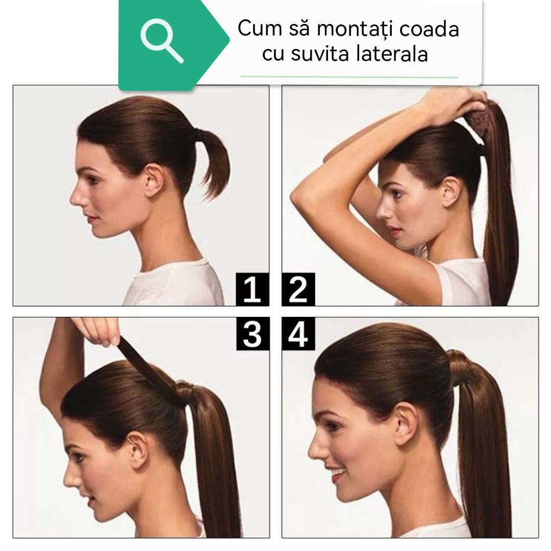 Coada par Neagra, dreapta, 85 cm, cu suvita laterala