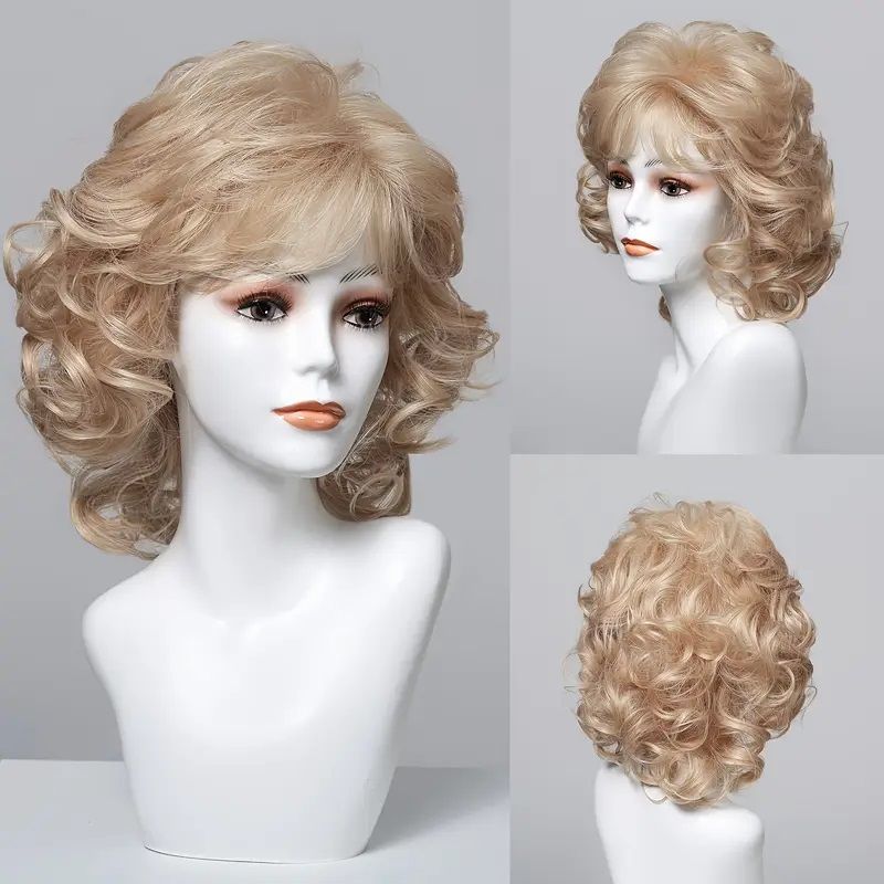 Peruca scurta Blond Cenusiu, par cret