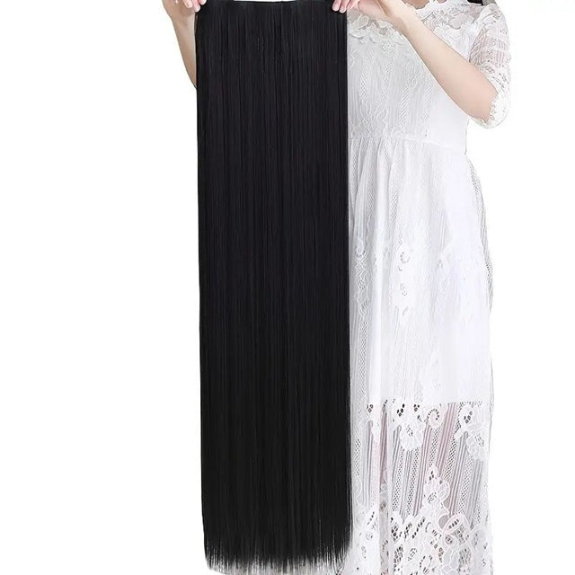 Extensii par Negre, drepte, 100 cm