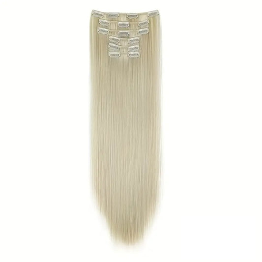 Extensii par Blond Cenusiu, drepte