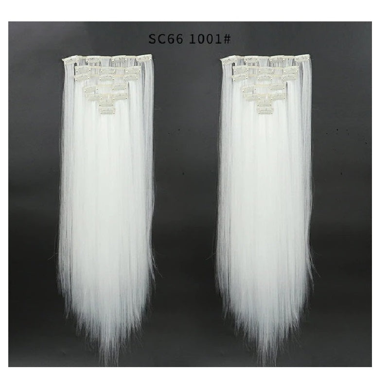 Extensii par Blond Alb, drepte