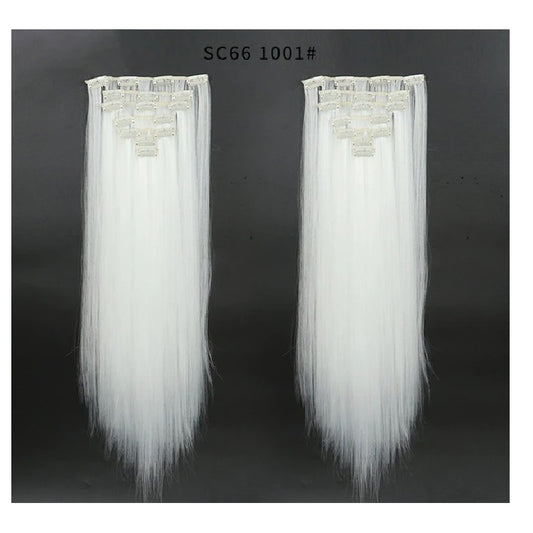 Extensii par Blond Alb, drepte