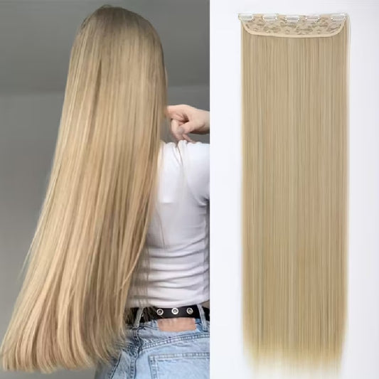Extensii par Blond cenusiu, 80 cm, drepte