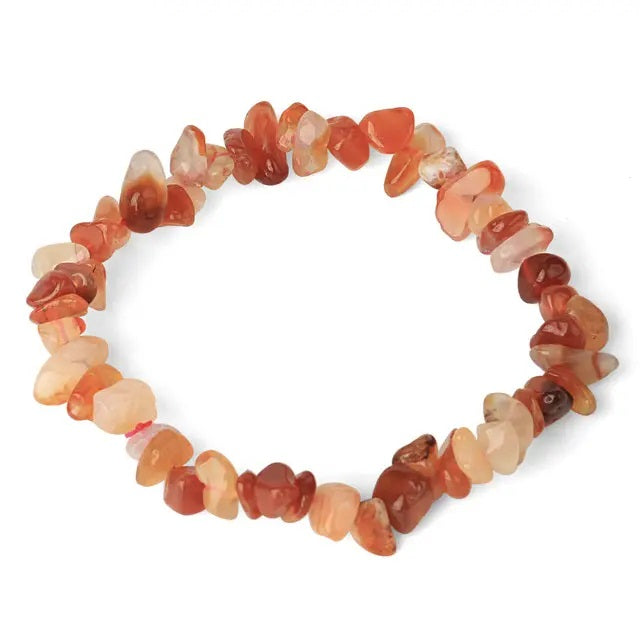 Bratara Carneol pietre chips 6-8 mm