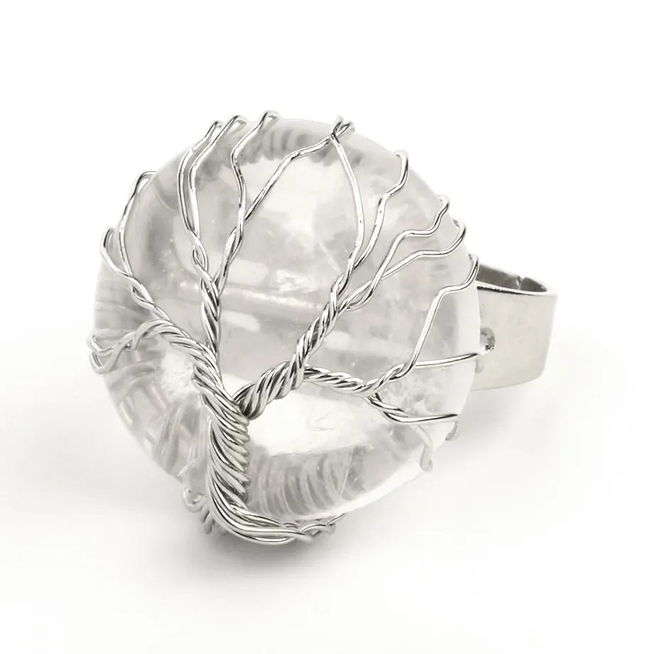 Inel Cristal de Stanca cu montura Pomul Vietii