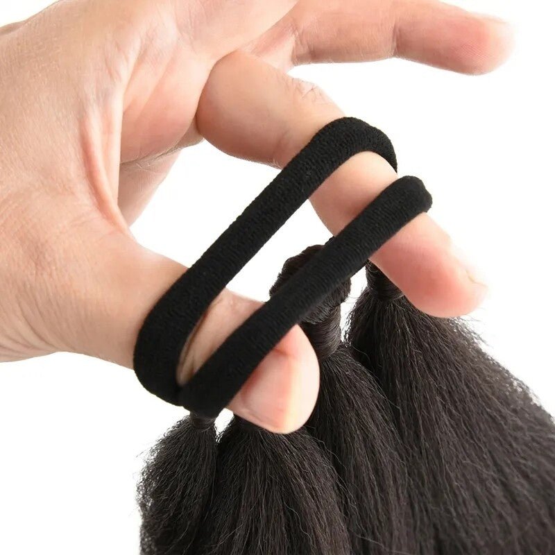 Coada par NEAGRA 76 cm, pentru impletit