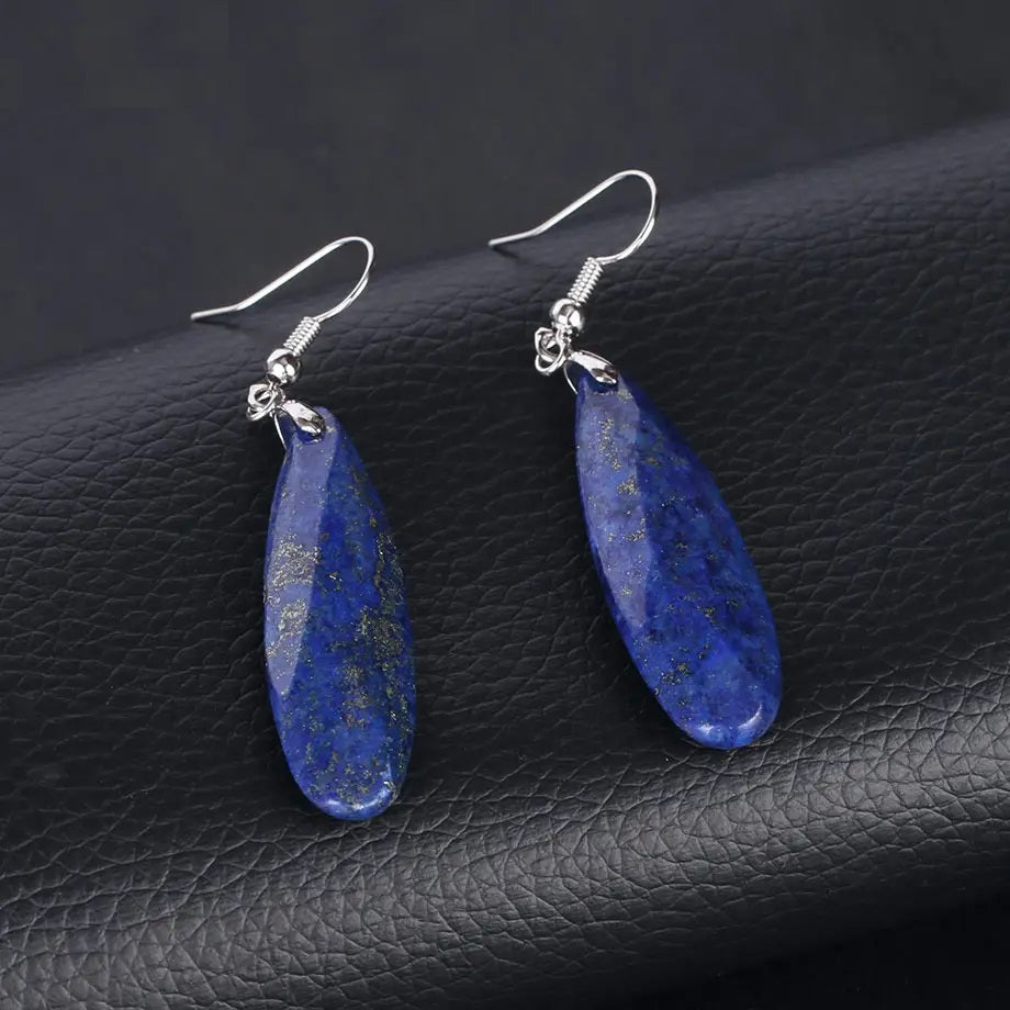 Cercei Lapis Lazuli lacrima