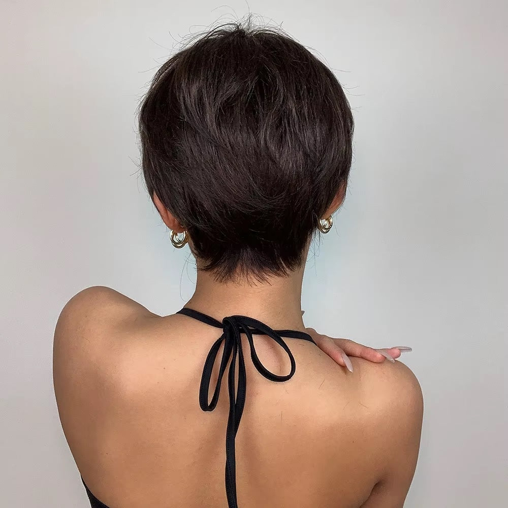 Peruca scurta Saten Maro, par drept