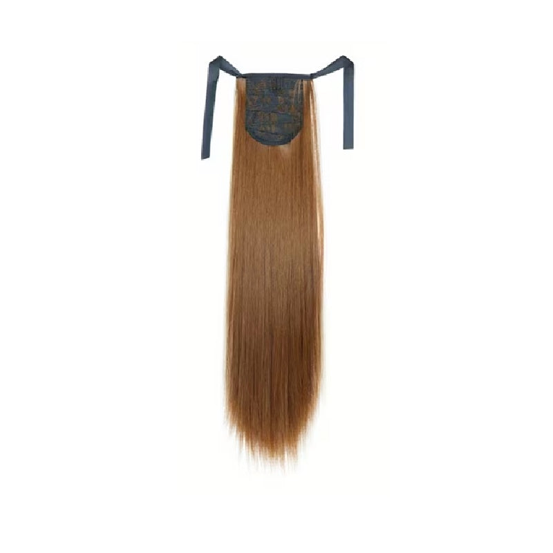 Coada par Blond Miere inchis , dreapta cu 2 panglici