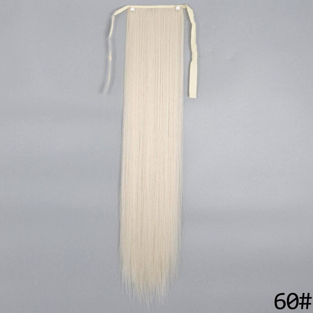 Coada par Blond Platinat, dreapta cu 2 panglici