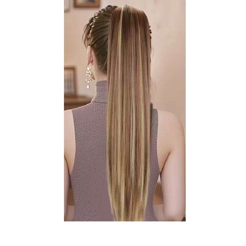 Coada par Blond Nisipiu suvitat, dreapta cu prindere pe coc