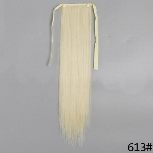 Coada par Blond Auriu, dreapta, cu 2 panglici