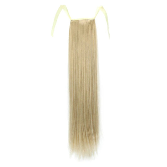 Coada par Blond Cenusiu dreapta, cu 2 panglici
