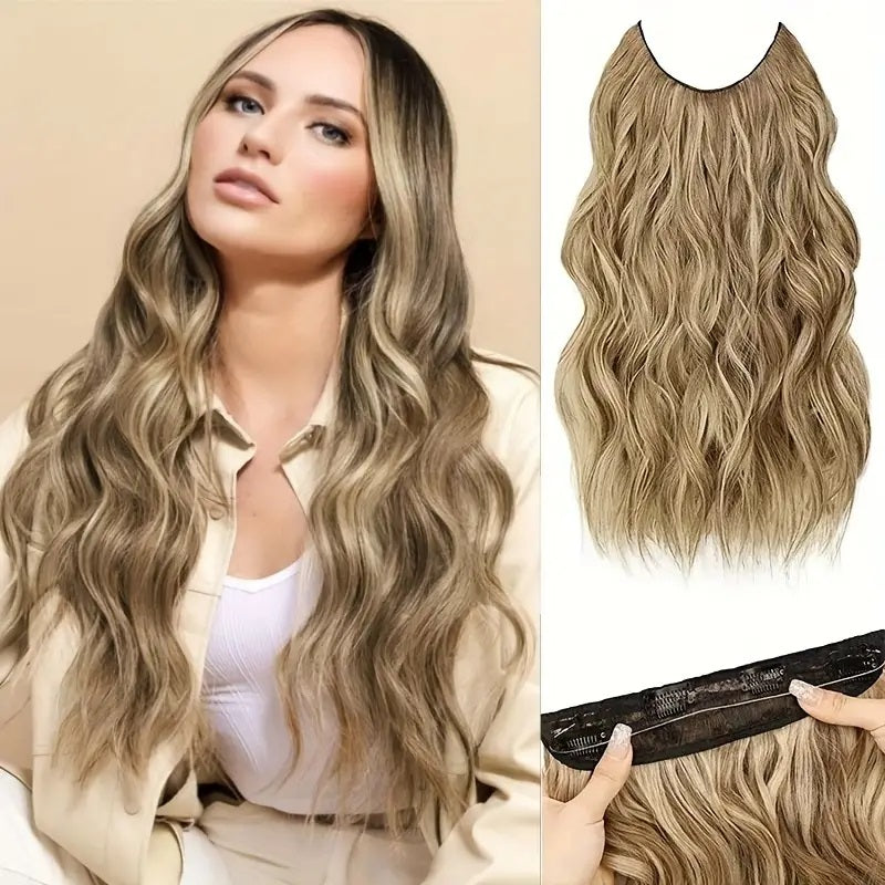 Extensii par Blond cenusiu suvitat, ondulate