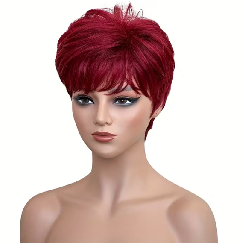 Peruca scurta Visinie Burgundy,  par drept