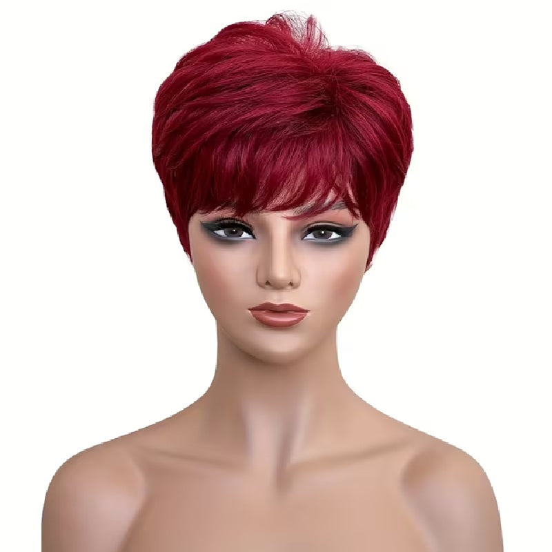 Peruca scurta Visinie Burgundy,  par drept