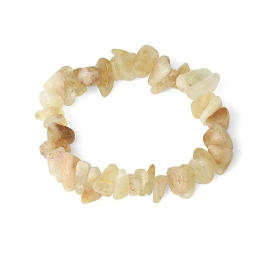 Bratara Citrin pietre chips 6-8 mm