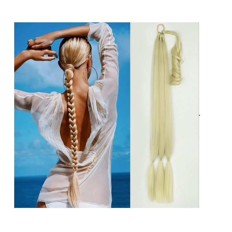 Coada par Blond auriu pentru impletit, 85 cm