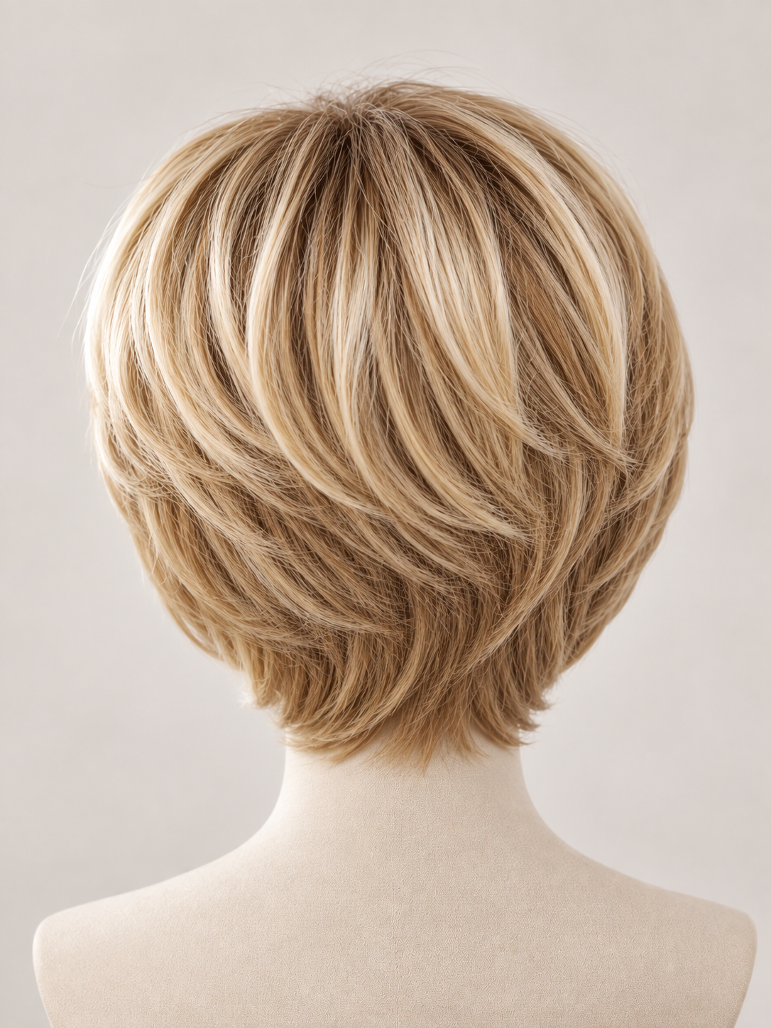 Peruca scurta Blond Bej Auriu Suvitat, par drept