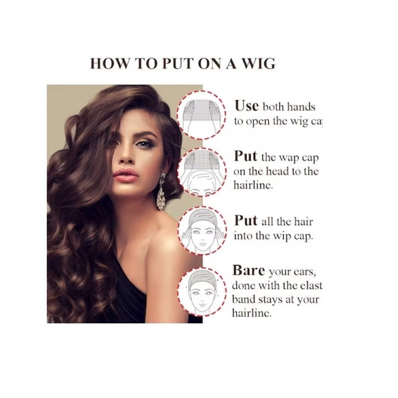 Peruca VISINIE, par lung drept, fara breton, 70 cm