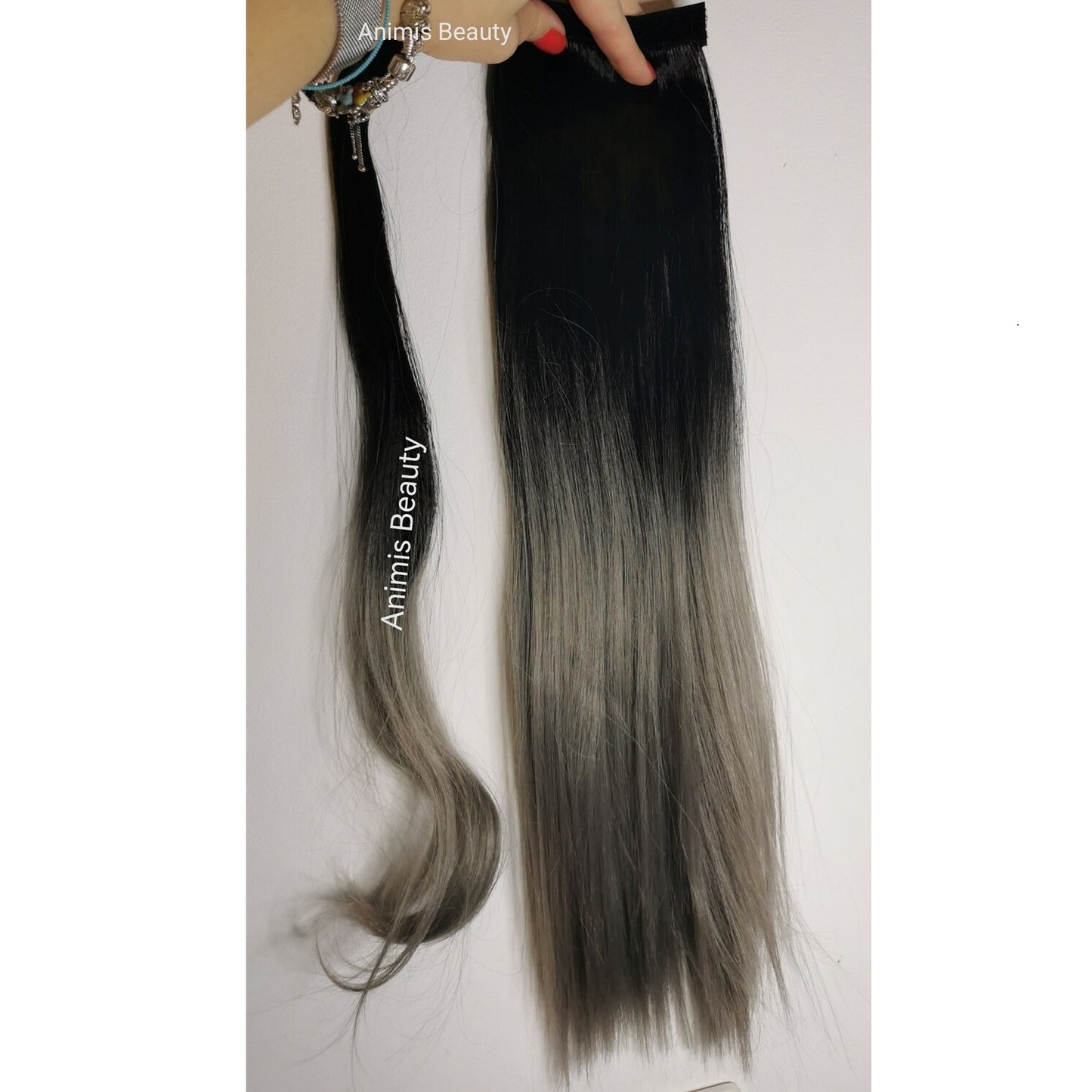 Coada par Ombre Negru Gri, dreapta cu suvita laterala