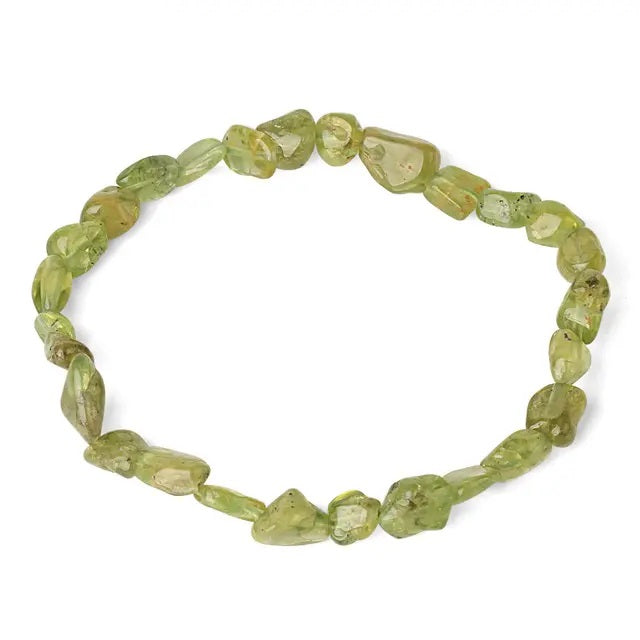 Bratara Peridot pietre chips 6-8 mm