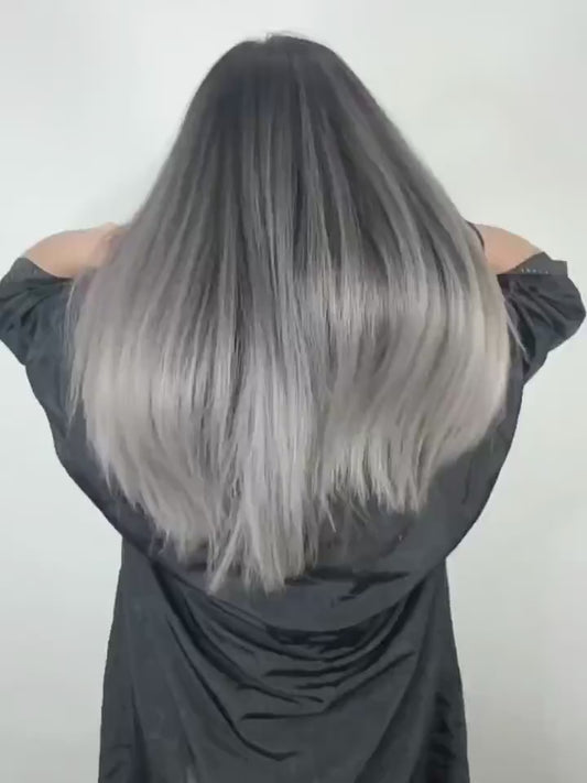 Extensii par ombre Gri, drepte