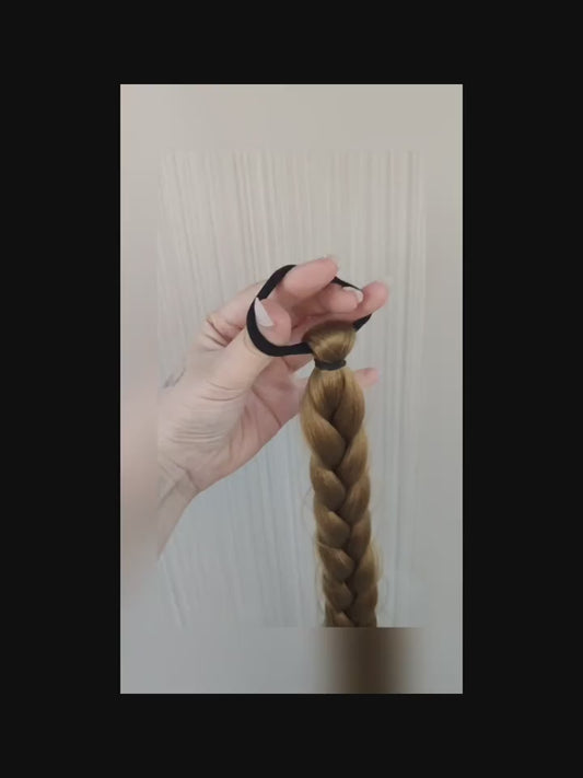Coada par Blond Aluna, 85 cm, pentru impletit