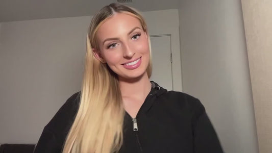 Coada par Blond cenusiu, 85 cm, pentru impletit
