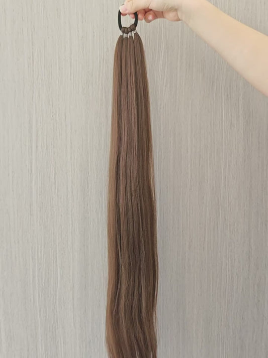 Coada par Saten Deschis, 80 cm, pentru impletit