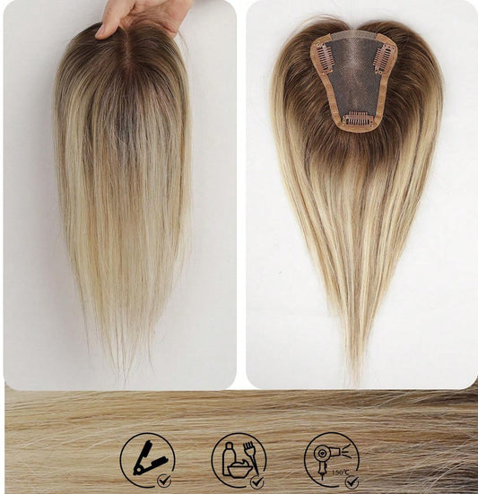 Topper Blond din par natural